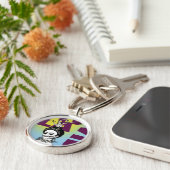 フリダカーロアポップ・アートのートポートレート キーホルダー (側面)