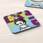 フリダカーロアポップ・アートのートポートレート コースター (左側)