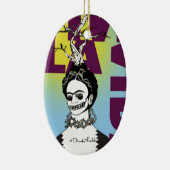 フリダカーロアポップ・アートのートポートレート セラミックオーナメント (右)