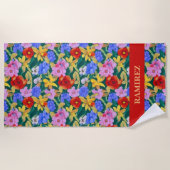 フリダカーロインスパイアビーチタオル ビーチタオル (正面)