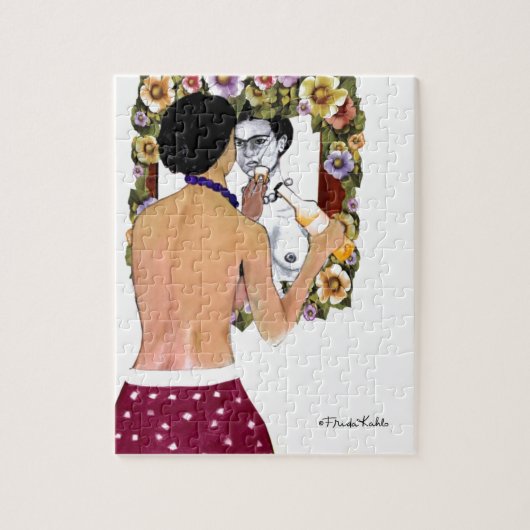 フリダカーロエンエルエスペホポートレート ジグソーパズル (縦)