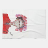 フリダカーロフリーダムウーマンカラフルオリジナル顔 キッチンタオル (横)