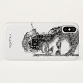 フリダカーロブラックアンドホワイトポートレート Case-Mate iPhoneケース (裏面(横))