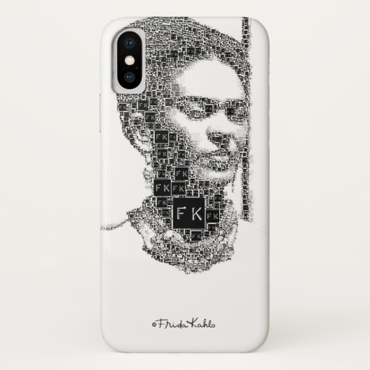 フリダカーロブラックアンドホワイトポートレート Case-Mate iPhoneケース (裏面)