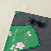 フリダカーロモンキーグラフィック ビーチタオル (インサイチュ)