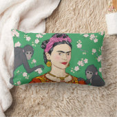 フリダカーロモンキーグラフィック ランバークッション (ブランケット)