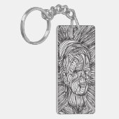 フリダカーロラインズポートレート キーホルダー (正面左)