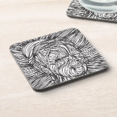 フリダカーロラインズポートレート コースター (左側)