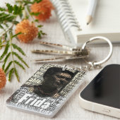 フリダカーロレタリングポートレート キーホルダー (正面右)