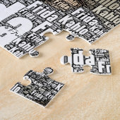 フリダカーロレタリングポートレート ジグソーパズル (側面)