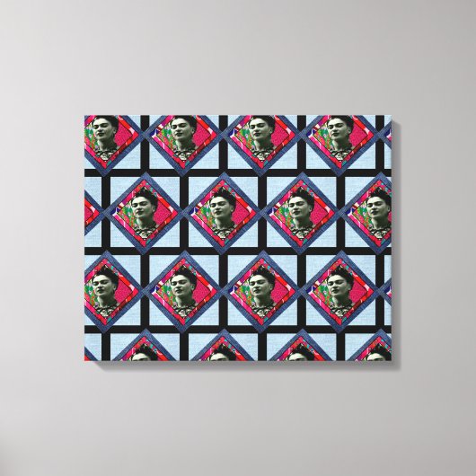 フリダカーロレトロピンクデニム キャンバスプリント (正面)