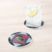 フリダカーロレトロピンクデニム コースター (側面)