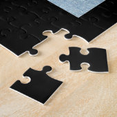 フリダカーロレトロピンクデニム ジグソーパズル (側面)