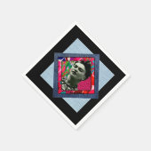 フリダカーロレトロピンクデニム スタンダードカクテルナプキン (角)