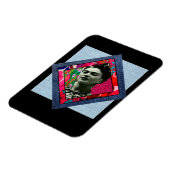 フリダカーロレトロピンクデニム マグネット (左側)