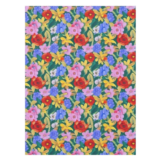 フリダカーロ花インスパイアテーブルクロス テーブルクロス (正面)