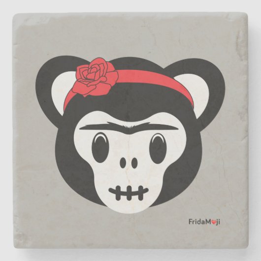フリダカーロ |フリダモジ – 死んだサルの日 ストーンコースター (正面)