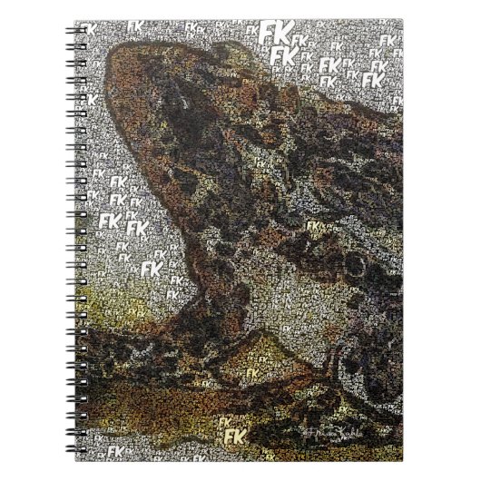 フリダカーロFKスタイルフ絵画ロッグズ ノートブック (正面)