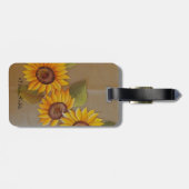 フリダカー絵を描ロヒンフラワー ラゲッジタグ (裏面横)