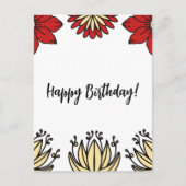 フリダコレクション誕生日カード ポストカード (正面)