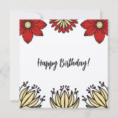 フリダコレクション誕生日カード 招待状 (正面)