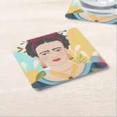 フリダズガーデンコレクション スクエアペーパーコースター (アングル)