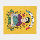 フリダ·カーロ|ミメキシコリンド フリースブランケット (正面(横))