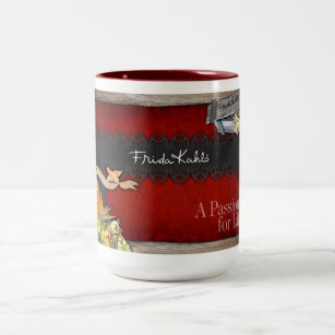 フリダ・カーロ – 人生に対する情熱 ツートーンマグカップ