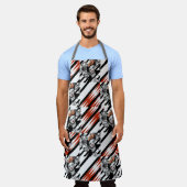 フリダ·ブラック·レッド·エプロン エプロン (着用した状態)