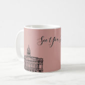 フリッカームノッチンガムフローラトーンスケッチ コーヒーマグカップ (正面左)