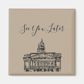 フリッカームノッティンガムモッチャムーストーンスケッチ マグネット (正面)