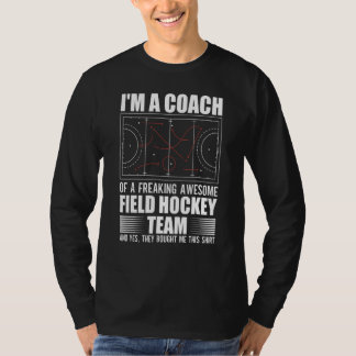 フリックフィールドホッケー素晴らしチームTrのコーチ Tシャツ