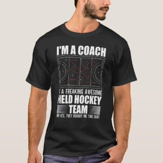 フリックフィールドホッケー素晴らしチームTrのコーチ Tシャツ