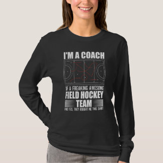 フリックフィールドホッケー素晴らしチームTrのコーチ Tシャツ
