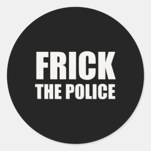 フリック警察 – おもしろい抗議 ラウンドシール