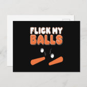 フリック・マイ・ボール・ピンボール・アーケードレトロ ポストカード (正面/裏面)