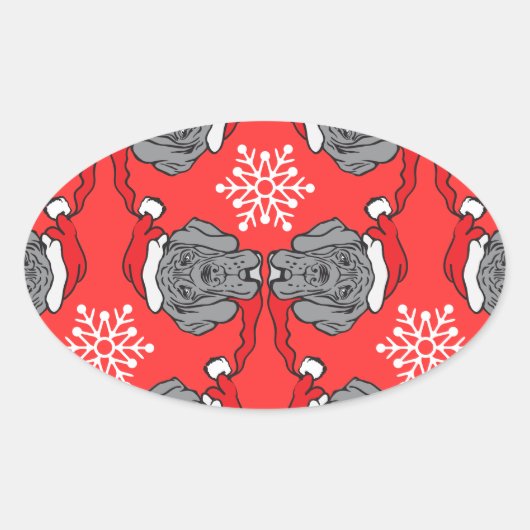 フリッチェ・ワイヒナッチン! 楕円形シール (正面)