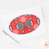 フリッチェ・ワイヒナッチン! 楕円形シール (封筒)