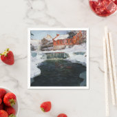 フリッツ、チューロー、リレハンメルの新工場 スタンダードカクテルナプキン (インサイチュ)