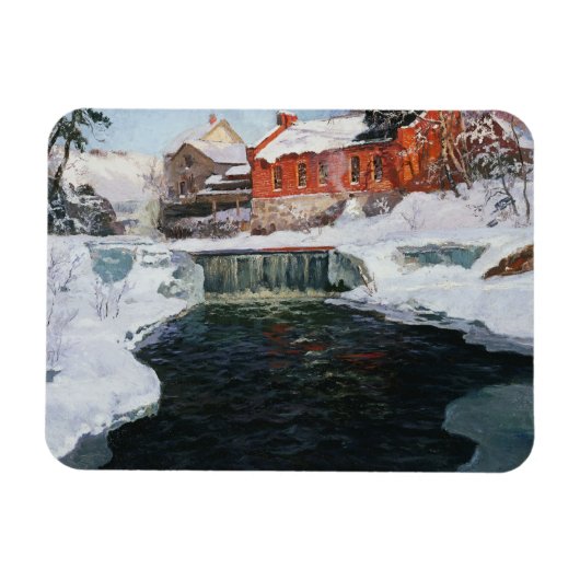 フリッツ、チューロー、リレハンメルの新工場 マグネット (横)