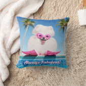 フリッパーのプールサイド犬 クッション (ブランケット)