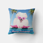 フリッパーのプールサイド犬 クッション (裏面)