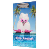 フリッパーのプールサイド犬 クリップボード (左)