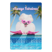 フリッパーのプールサイド犬 ミニクリップボード (裏面)