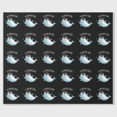 フリッピクールンおもしろいドルフィンプンダークBG ラッピングペーパー (フラット)