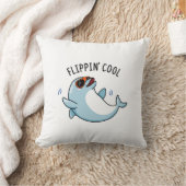 フリッピクールンおもしろいドルフィンプン クッション (ブランケット)