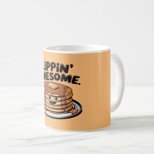 フリッピンパンケーキスタック素晴らしブレックファおもしろいースト コーヒーマグカップ (正面右)