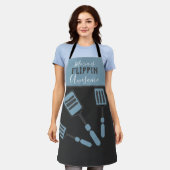 フリッピン素晴らし調理師シェフ名 エプロン (着用した状態)