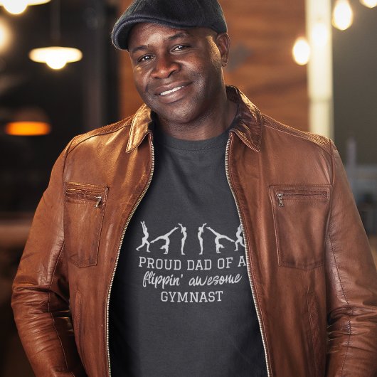 フリッピ誇りを持ったン体操選手の素晴らしパパ Tシャツ