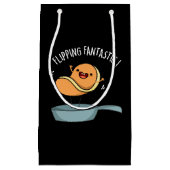 フリップおもしろいファンタスティックPancake Pun Dark BG スモールペーパーバッグ (正面)